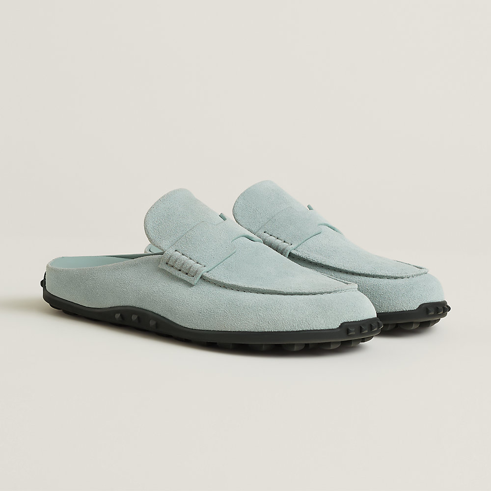 Hermes’ フラットミュール HERMES（エルメス） フラットサンダル 38 シルバー レディース